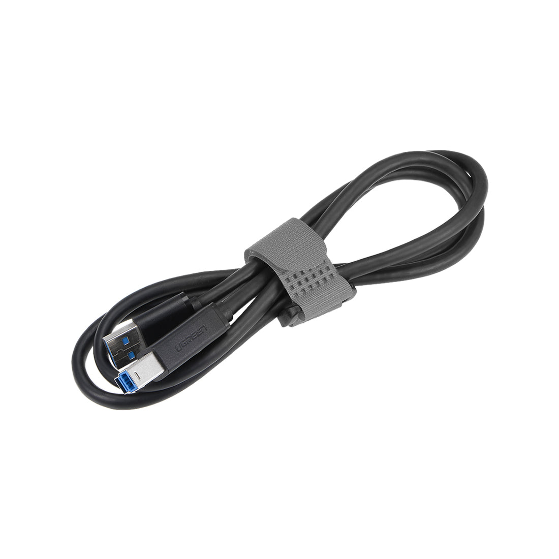 uxcell Uxcell 5pcs Hook and Loop Straps 3/4-inch x 16-inch Securing Straps Cable Tie (Gray)