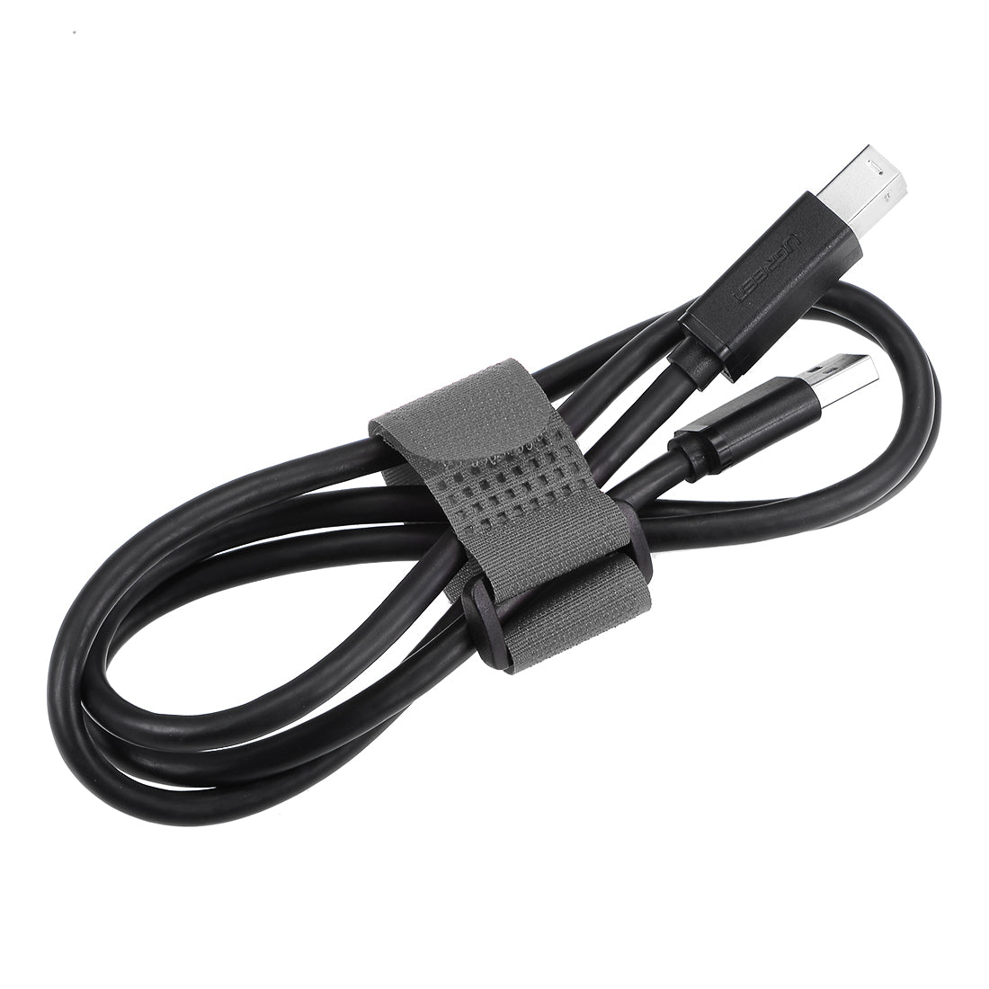 uxcell Uxcell 10pcs Hook and Loop Straps 1-inch x 8-inch Securing Straps Cable Tie (Gray)