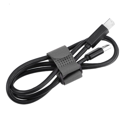 Harfington Uxcell 10pcs Hook and Loop Straps 1-inch x 8-inch Securing Straps Cable Tie (Gray)