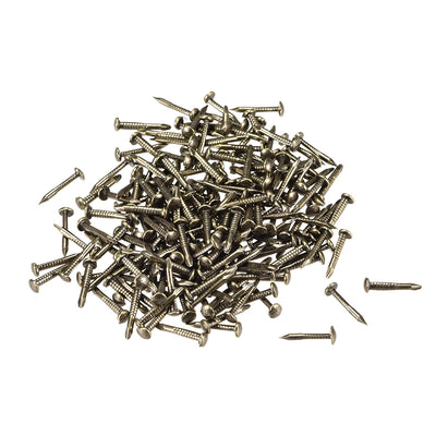 uxcell Uxcell Small Tiny Nails 1.2X10mm for DIY Decorative Wooden Boxes Bronze Tone 300pcs