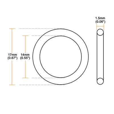 Harfington Silicone O-Rings Seal Gasket for Pipe Repair