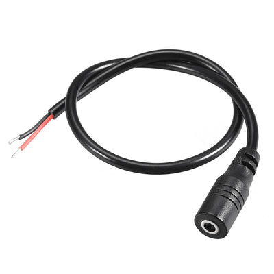 Harfington Uxcell DC Power 3.5mm x 1.35mm 30cm Barrel Female Plug Connector Pigtail 2pcs