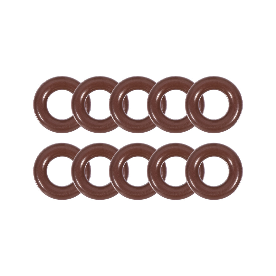 uxcell Uxcell Fluorine Rubber O-Rings 10mm OD 5mm ID 2.5mm Width, Metric FKM Sealing Gasket, Pack of 10