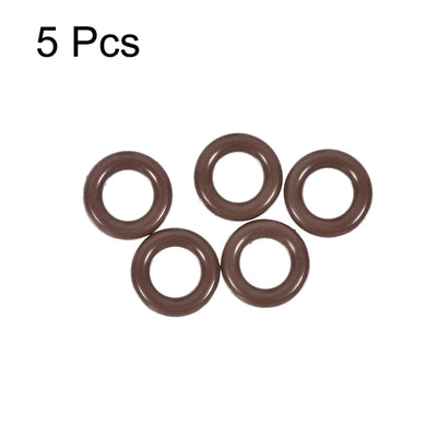 Harfington Uxcell Fluorine Rubber O-Rings 11mm OD 6mm ID 2.5mm Width, Metric FKM Sealing Gasket, Pack of 10
