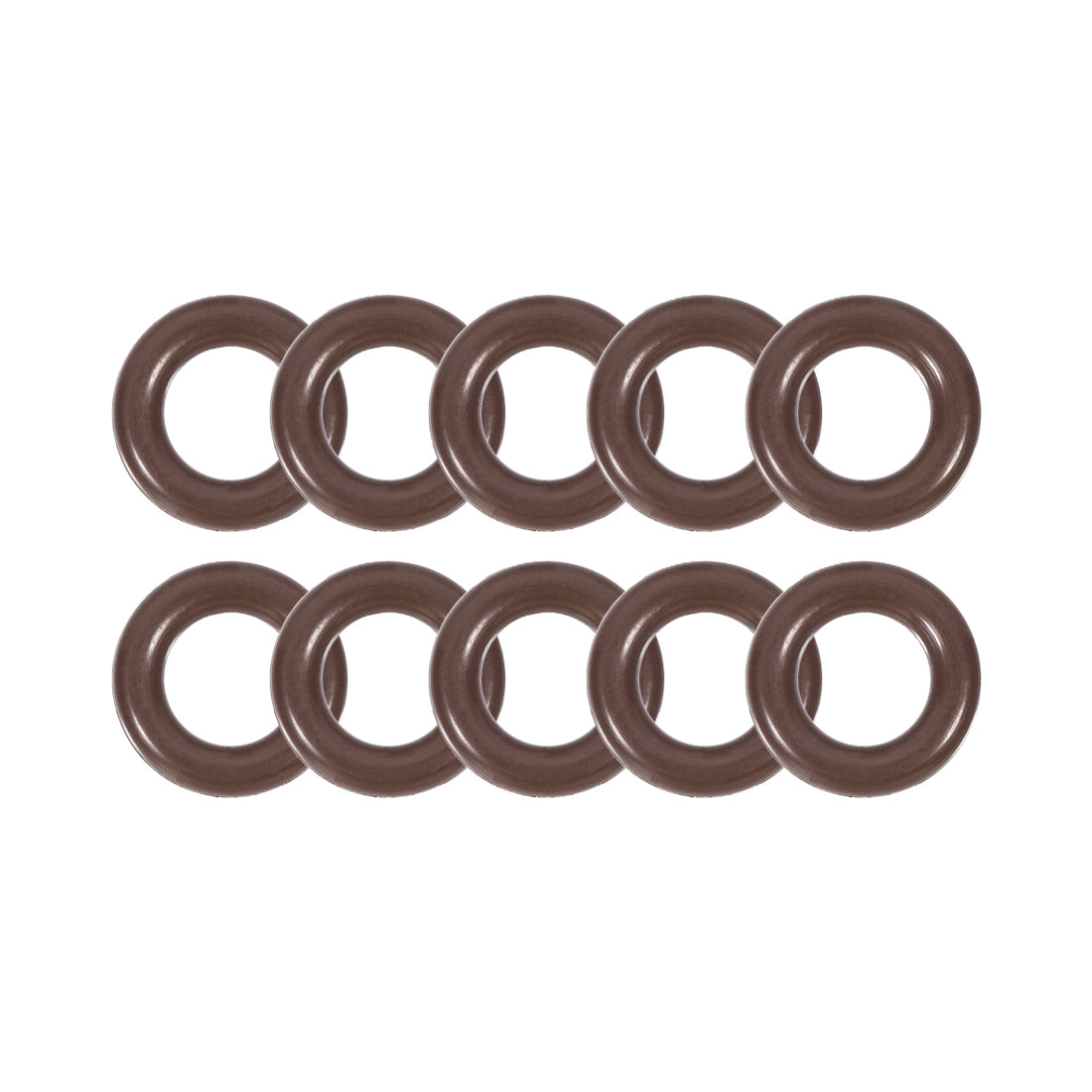 uxcell Uxcell Fluorine Rubber O-Rings 11mm OD 6mm ID 2.5mm Width, Metric FKM Sealing Gasket, Pack of 10