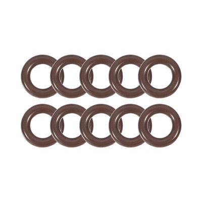 uxcell Uxcell Fluorine Rubber O-Rings 11mm OD 6mm ID 2.5mm Width, Metric FKM Sealing Gasket, Pack of 10