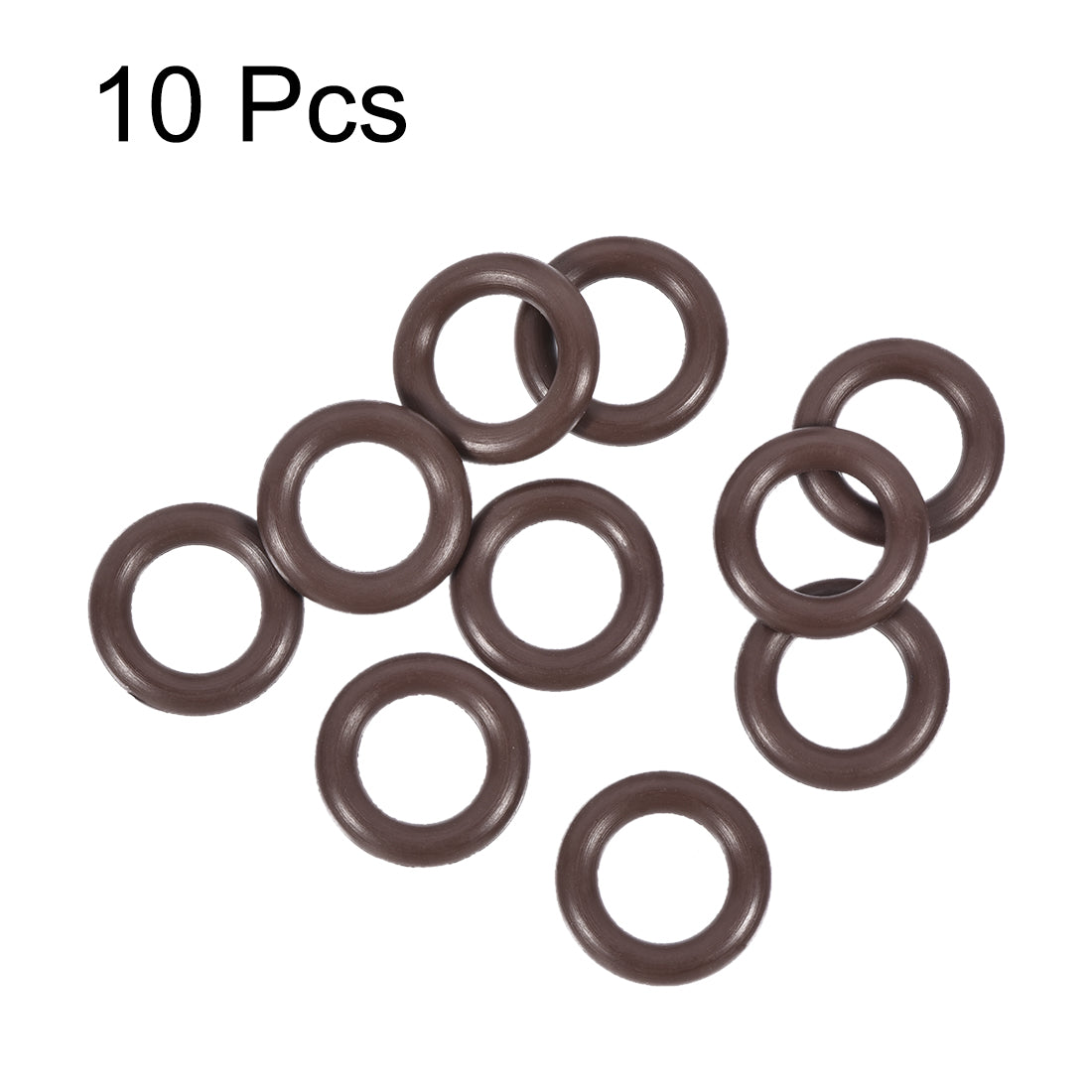 uxcell Uxcell Fluorine Rubber O-Rings 12mm OD 7mm ID 2.5mm Width, Metric FKM Sealing Gasket, Pack of 10