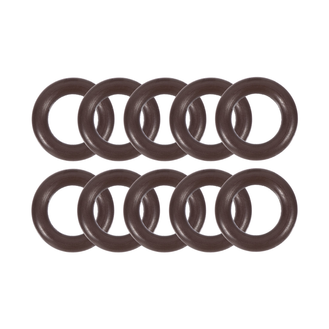 uxcell Uxcell Fluorine Rubber O-Rings 12mm OD 7mm ID 2.5mm Width, Metric FKM Sealing Gasket, Pack of 10