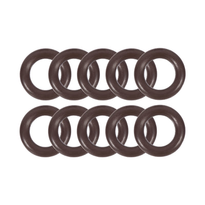 uxcell Uxcell Fluorine Rubber O-Rings 12mm OD 7mm ID 2.5mm Width, Metric FKM Sealing Gasket, Pack of 10