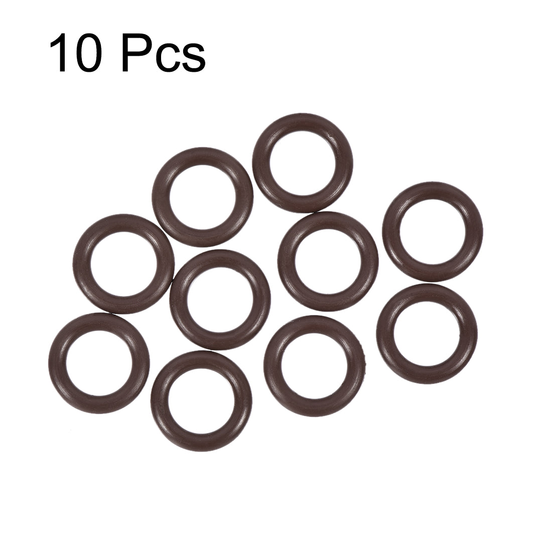 uxcell Uxcell Fluorine Rubber O-Rings 13mm OD 8mm ID 2.5mm Width, Metric FKM Sealing Gasket, Pack of 10