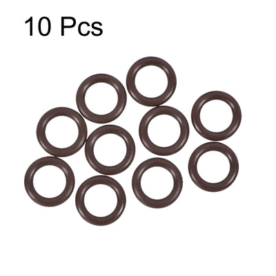 Harfington Uxcell Fluorine Rubber O-Rings 13mm OD 8mm ID 2.5mm Width, Metric FKM Sealing Gasket, Pack of 10