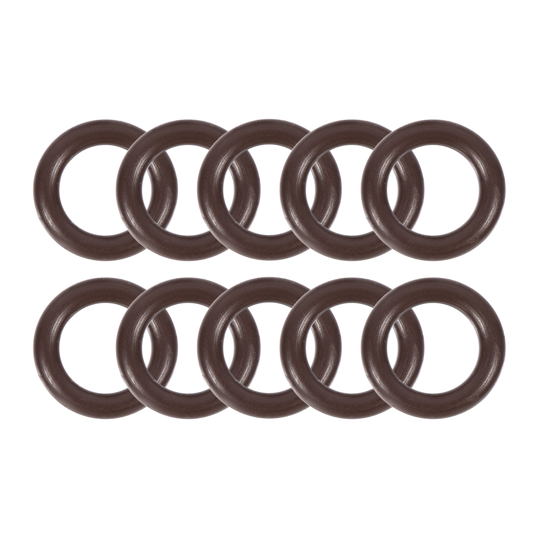 uxcell Uxcell Fluorine Rubber O-Rings 13mm OD 8mm ID 2.5mm Width, Metric FKM Sealing Gasket, Pack of 10