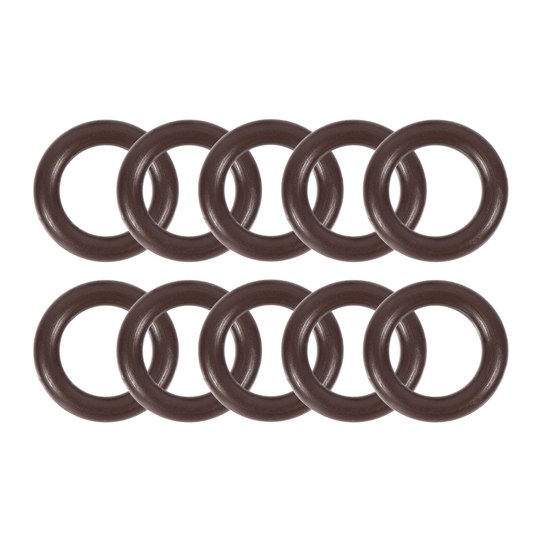 uxcell Uxcell Fluorine Rubber O-Rings 14mm OD 9mm ID 2.5mm Width, Metric FKM Sealing Gasket, Pack of 10