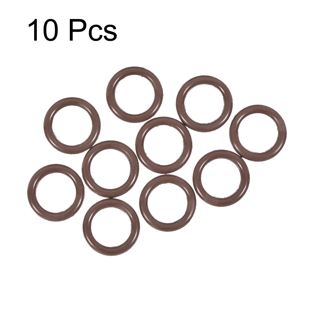 uxcell Uxcell Fluorine Rubber O-Rings 15mm OD 10mm ID 2.5mm Width, Metric FKM Sealing Gasket, Pack of 10