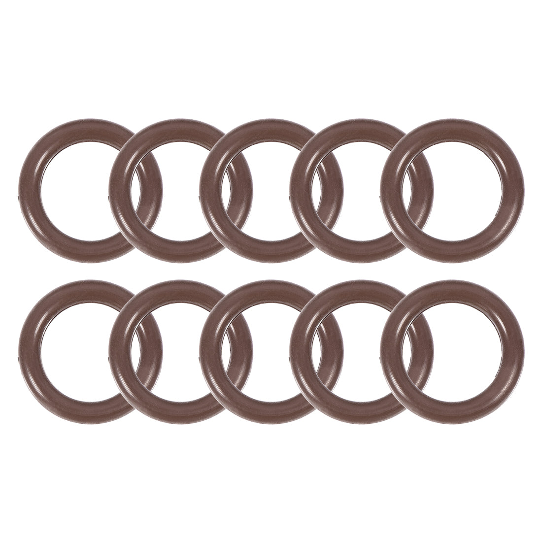 uxcell Uxcell Fluorine Rubber O-Rings 15mm OD 10mm ID 2.5mm Width, Metric FKM Sealing Gasket, Pack of 10