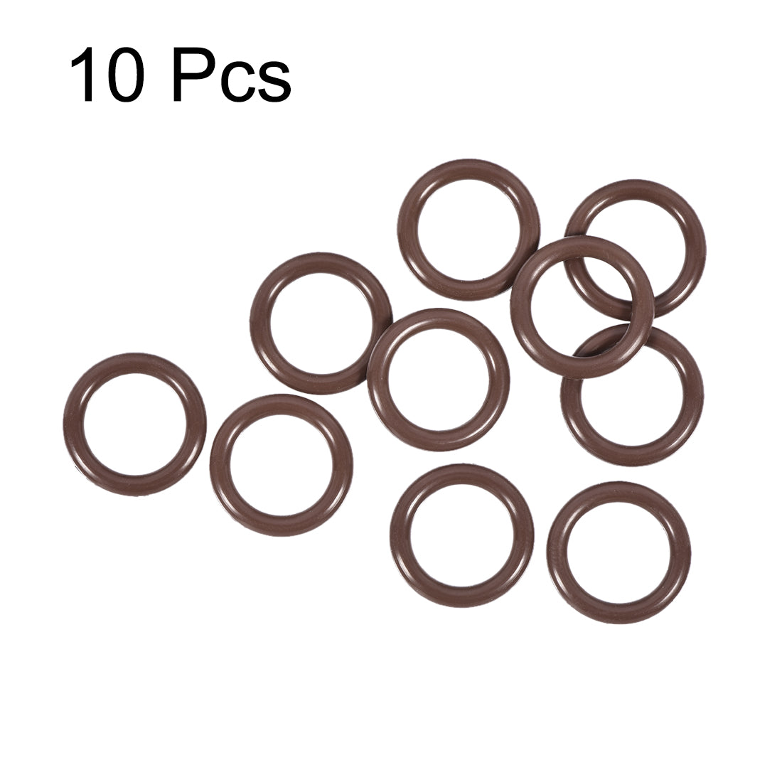 uxcell Uxcell Fluorine Rubber O-Rings 16mm OD 11mm ID 2.5mm Width, Metric FKM Sealing Gasket, Pack of 10