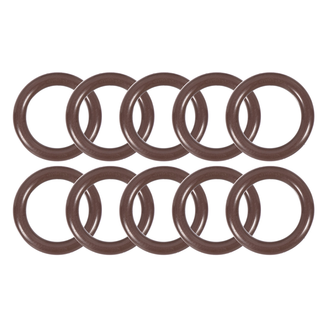 uxcell Uxcell Fluorine Rubber O-Rings 16mm OD 11mm ID 2.5mm Width, Metric FKM Sealing Gasket, Pack of 10