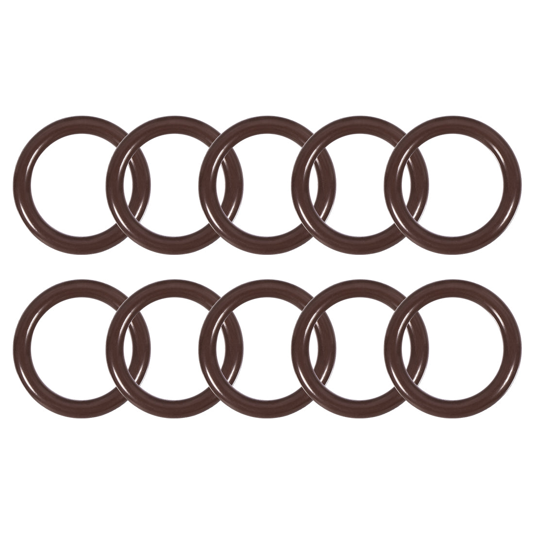 uxcell Uxcell Fluorine Rubber O-Rings 18mm OD 13mm ID 2.5mm Width, Metric FKM Sealing Gasket, Pack of 10