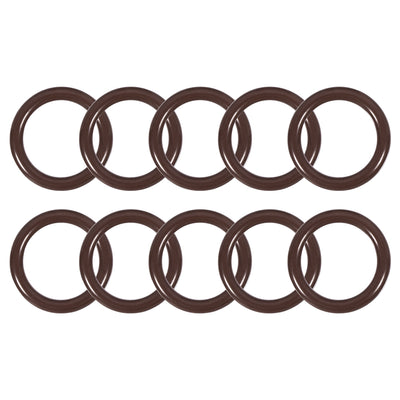 uxcell Uxcell Fluorine Rubber O-Rings 18mm OD 13mm ID 2.5mm Width, Metric FKM Sealing Gasket, Pack of 10