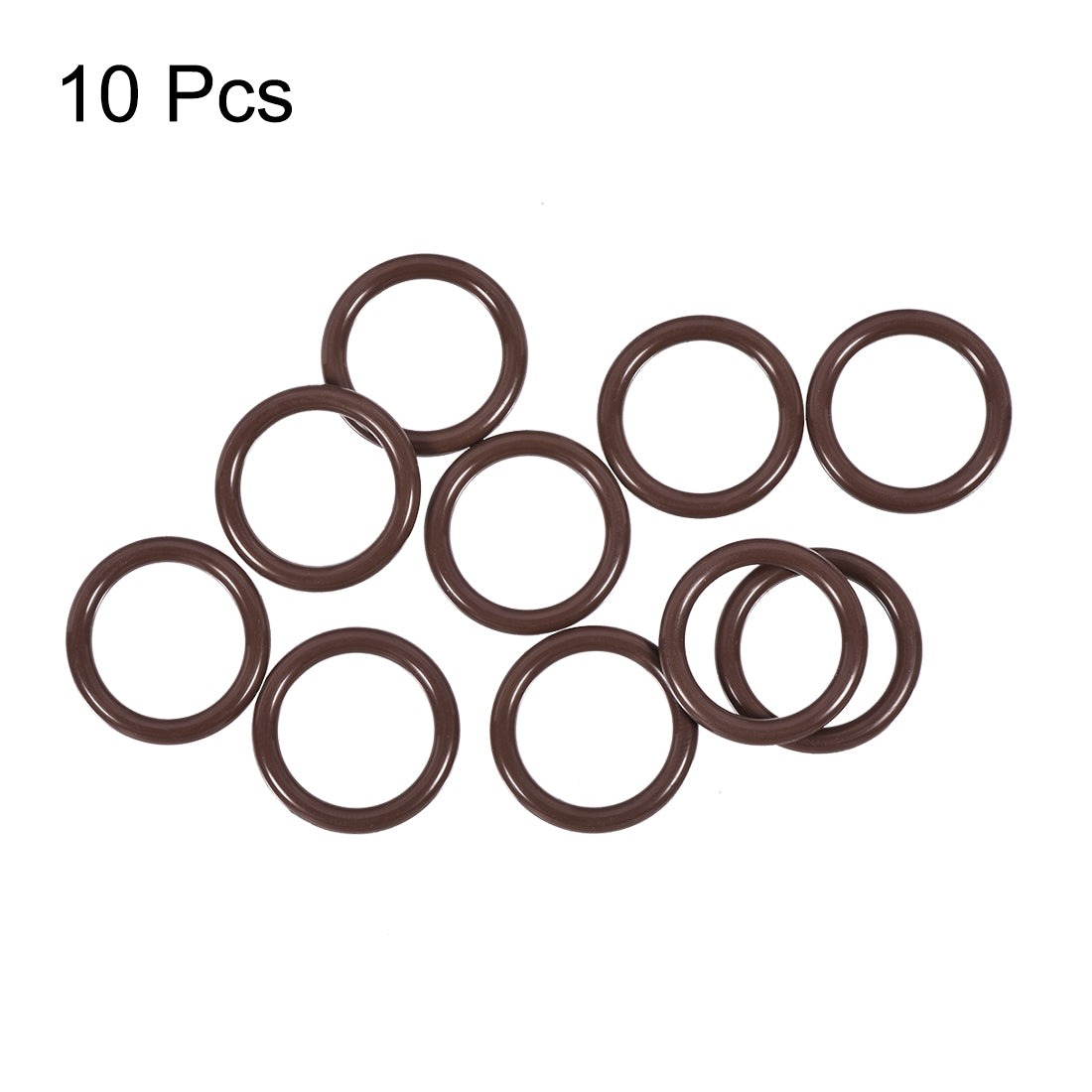 uxcell Uxcell Fluorine Rubber O-Rings 19mm OD 14mm ID 2.5mm Width, Metric FKM Sealing Gasket, Pack of 10