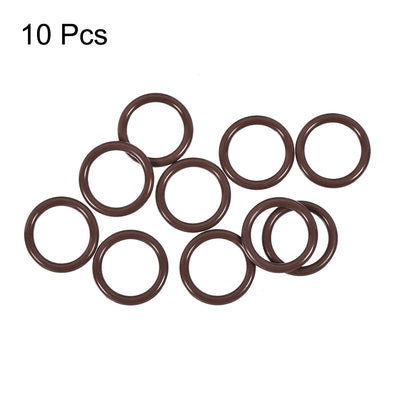 Harfington Uxcell Fluorine Rubber O-Rings 19mm OD 14mm ID 2.5mm Width, Metric FKM Sealing Gasket, Pack of 10