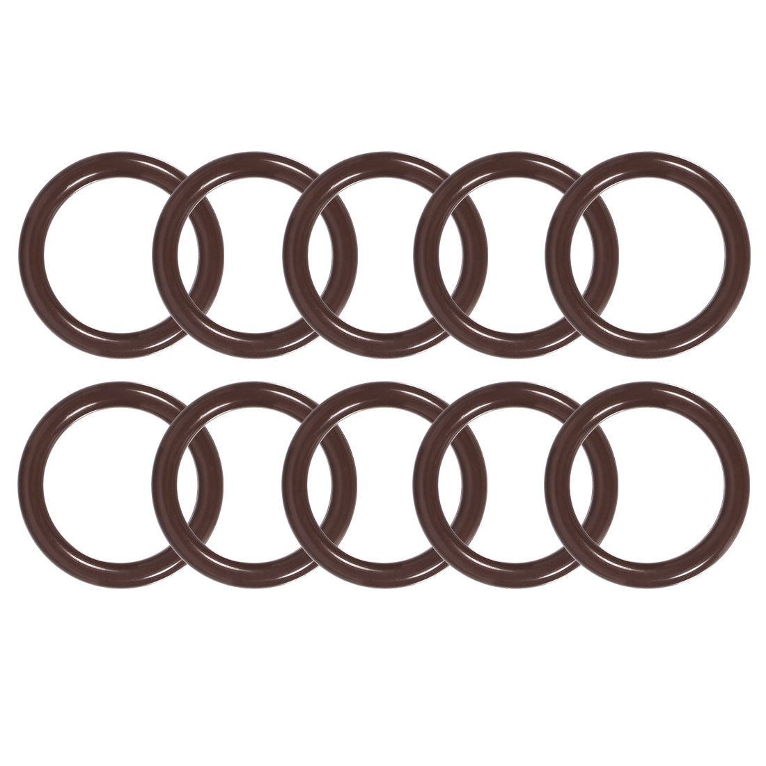 uxcell Uxcell Fluorine Rubber O-Rings 19mm OD 14mm ID 2.5mm Width, Metric FKM Sealing Gasket, Pack of 10