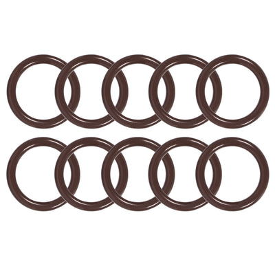 uxcell Uxcell Fluorine Rubber O-Rings 19mm OD 14mm ID 2.5mm Width, Metric FKM Sealing Gasket, Pack of 10