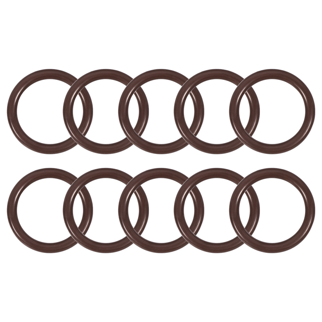 uxcell Uxcell Fluorine Rubber O-Rings 20mm OD 15mm ID 2.5mm Width, Metric FKM Sealing Gasket, Pack of 10