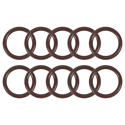 uxcell Uxcell Fluorine Rubber O-Rings 20mm OD 15mm ID 2.5mm Width, Metric FKM Sealing Gasket, Pack of 10