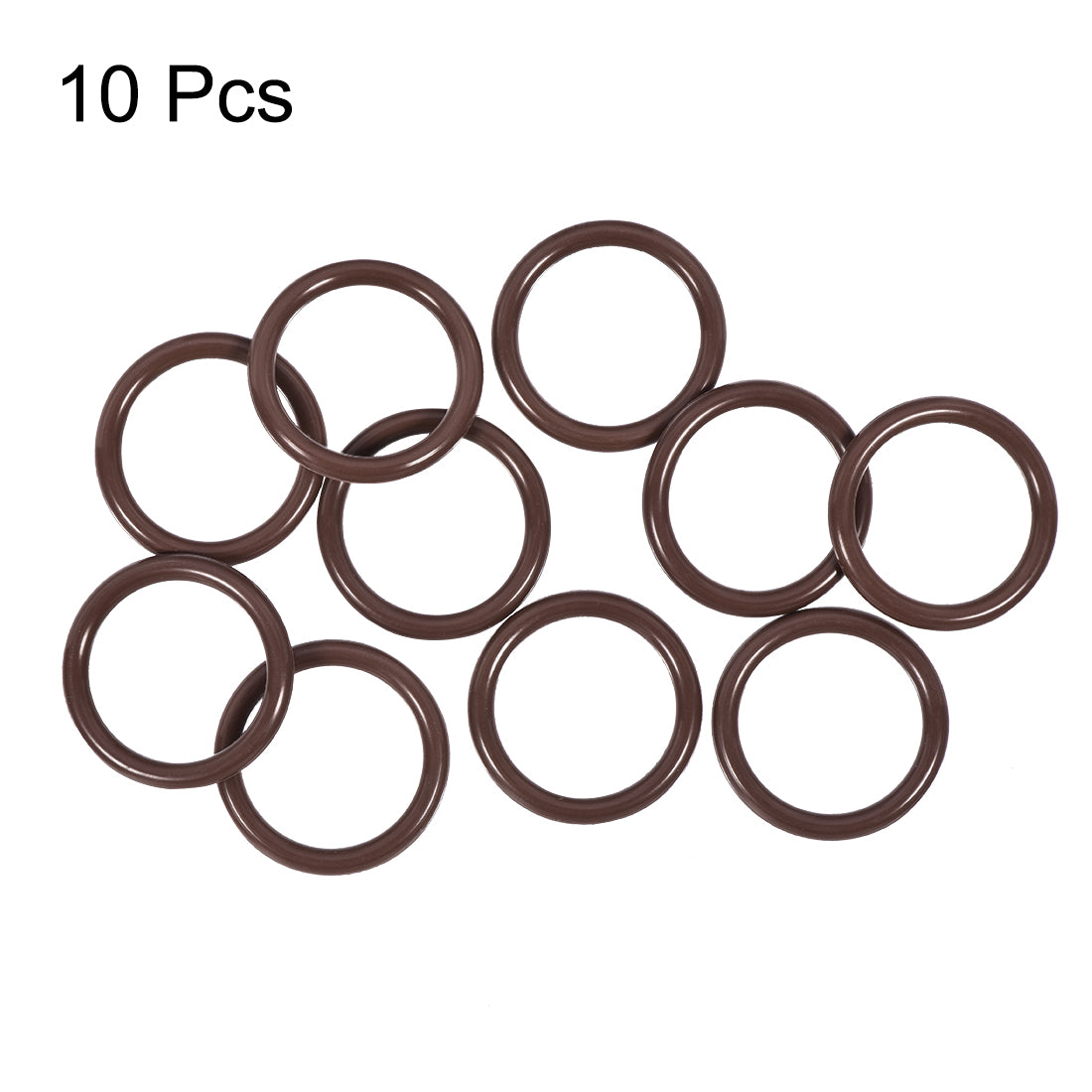 uxcell Uxcell Fluorine Rubber O-Rings 21mm OD 16mm ID 2.5mm Width, Metric FKM Sealing Gasket, Pack of 10