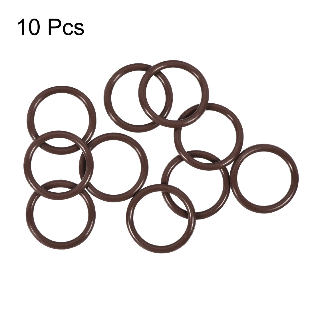 uxcell Uxcell Fluorine Rubber O-Rings 22mm OD 17mm ID 2.5mm Width, Metric FKM Sealing Gasket, Pack of 10