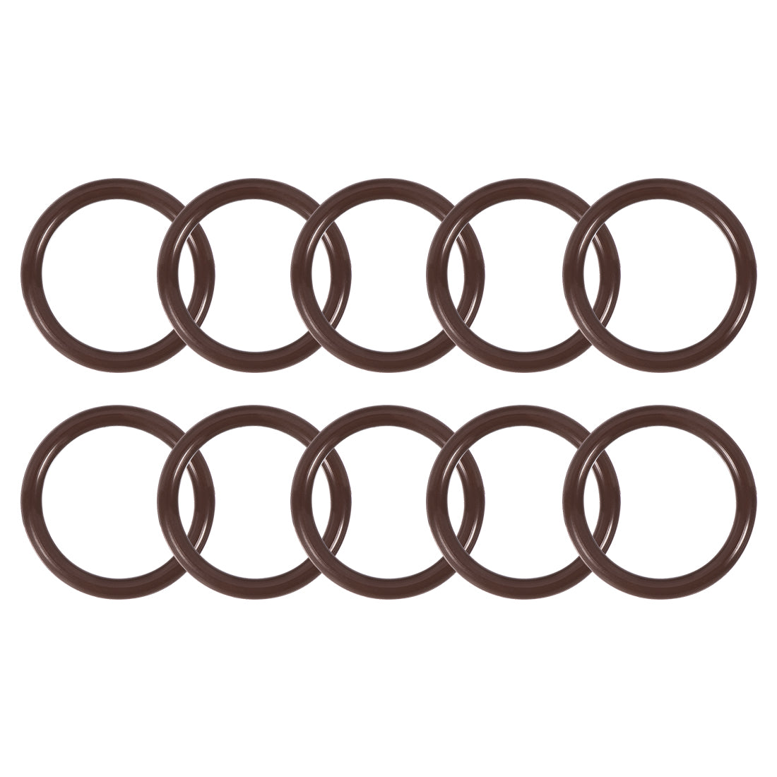 uxcell Uxcell Fluorine Rubber O-Rings 22mm OD 17mm ID 2.5mm Width, Metric FKM Sealing Gasket, Pack of 10