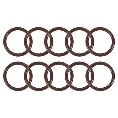 uxcell Uxcell Fluorine Rubber O-Rings 22mm OD 17mm ID 2.5mm Width, Metric FKM Sealing Gasket, Pack of 10