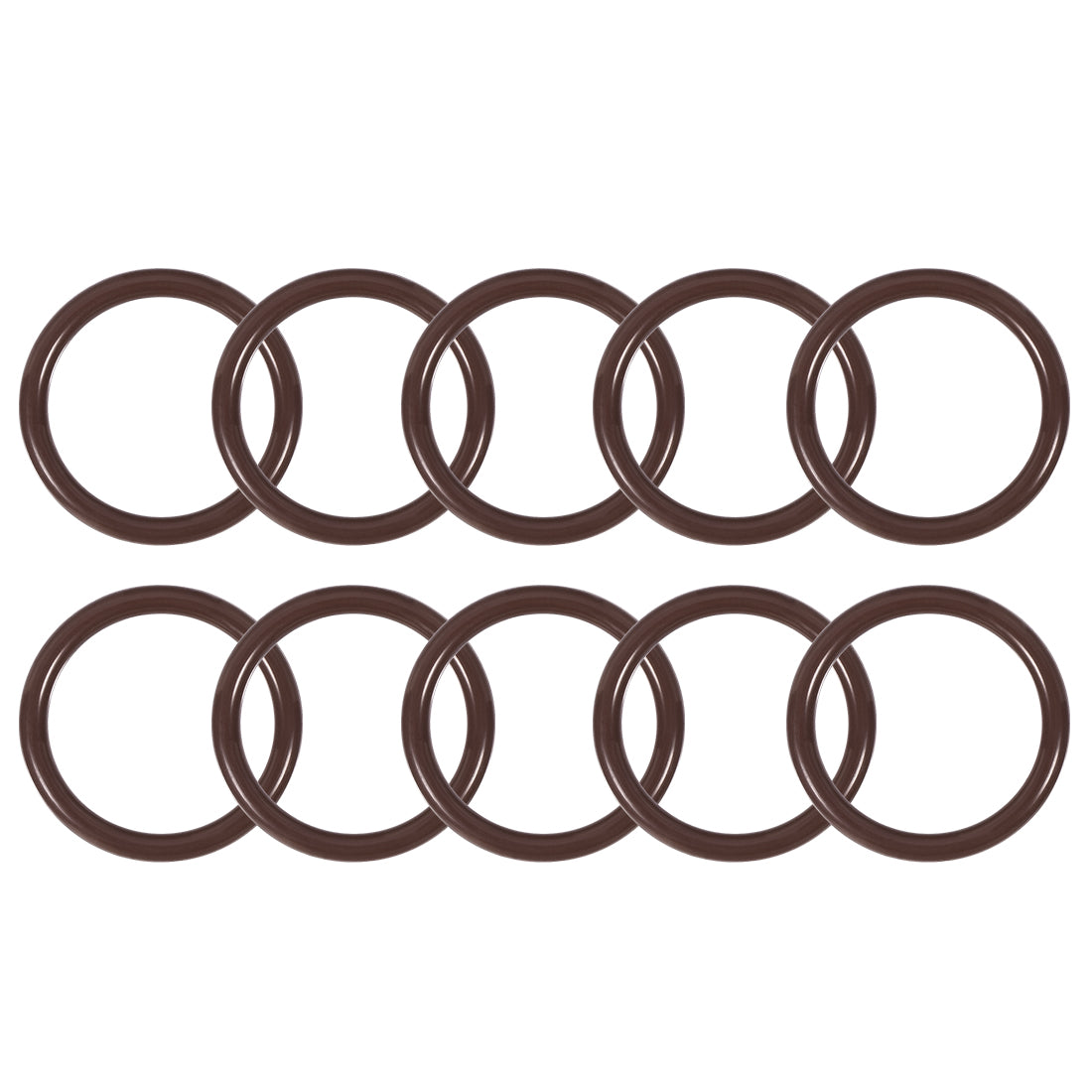 uxcell Uxcell Fluorine Rubber O-Rings 23mm OD 18mm ID 2.5mm Width, Metric FKM Sealing Gasket, Pack of 10