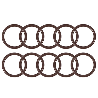 uxcell Uxcell Fluorine Rubber O-Rings 23mm OD 18mm ID 2.5mm Width, Metric FKM Sealing Gasket, Pack of 10