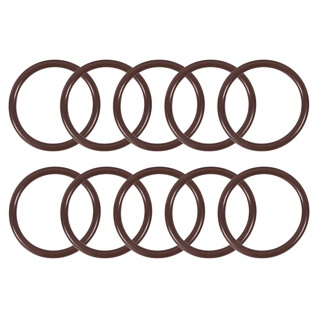 uxcell Uxcell Fluorine Rubber O-Rings 28mm OD 23mm ID 2.5mm Width, Metric FKM Sealing Gasket, Pack of 10