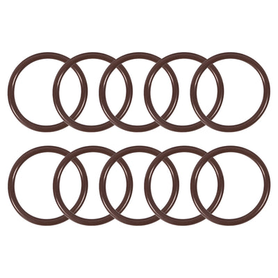 uxcell Uxcell Fluorine Rubber O-Rings 28mm OD 23mm ID 2.5mm Width, Metric FKM Sealing Gasket, Pack of 10
