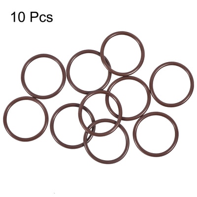Harfington Uxcell Fluorine Rubber O-Rings 29mm OD 24mm ID 2.5mm Width, Metric FKM Sealing Gasket, Pack of 10
