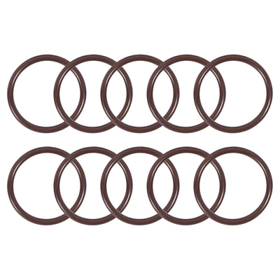 uxcell Uxcell Fluorine Rubber O-Rings 29mm OD 24mm ID 2.5mm Width, Metric FKM Sealing Gasket, Pack of 10