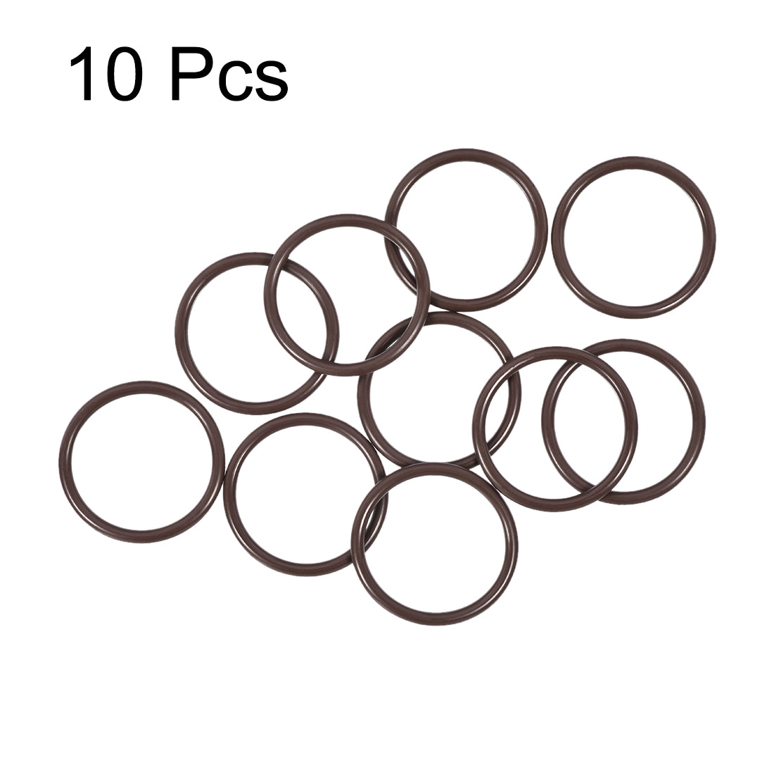 uxcell Uxcell Fluorine Rubber O-Rings 30mm OD 25mm ID 2.5mm Width, Metric FKM Sealing Gasket, Pack of 10