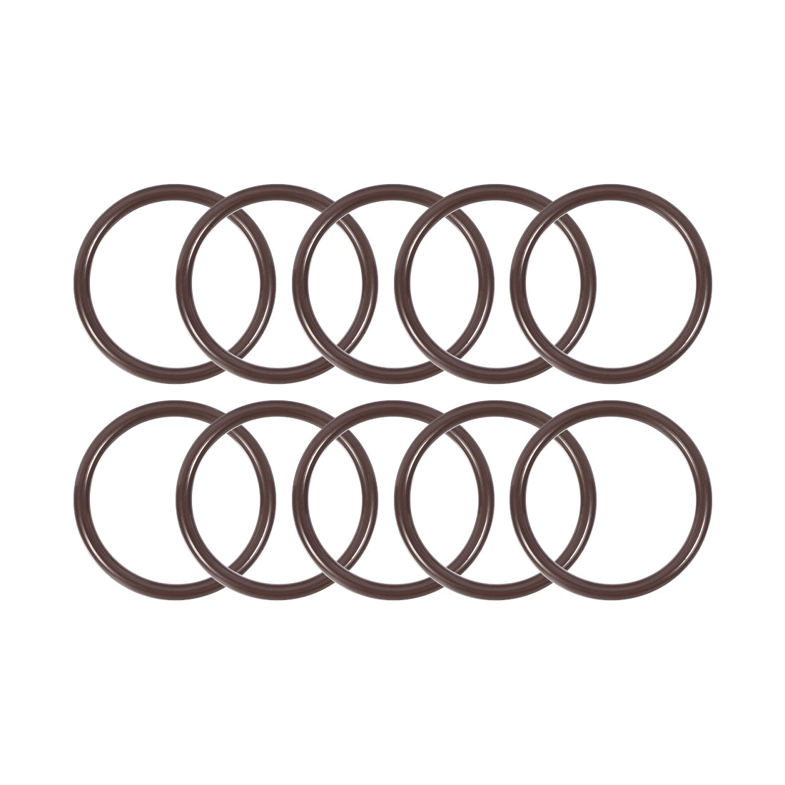 uxcell Uxcell Fluorine Rubber O-Rings 30mm OD 25mm ID 2.5mm Width, Metric FKM Sealing Gasket, Pack of 10