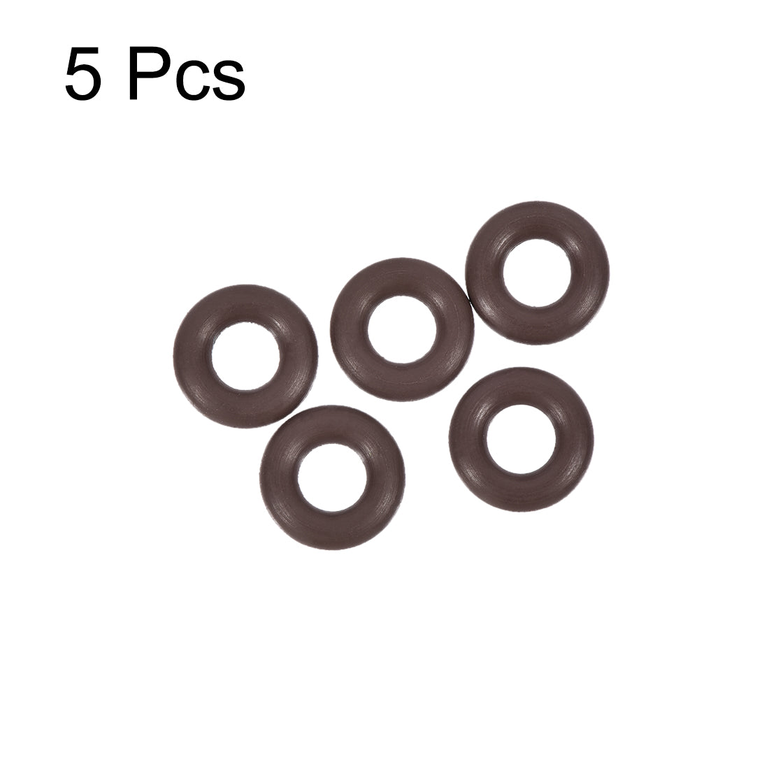 uxcell Uxcell Fluorine Rubber O-Rings 9mm OD 4.2mm ID 2.4mm Width, Metric FKM Sealing Gasket, Pack of 5