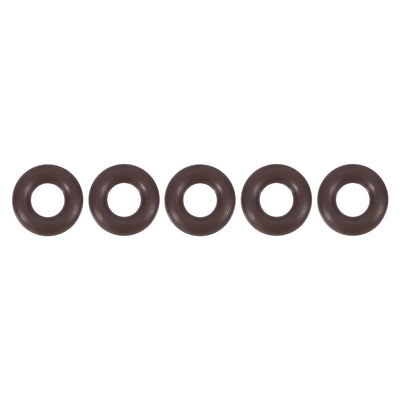 uxcell Uxcell Fluorine Rubber O-Rings 9mm OD 4.2mm ID 2.4mm Width, Metric FKM Sealing Gasket, Pack of 5