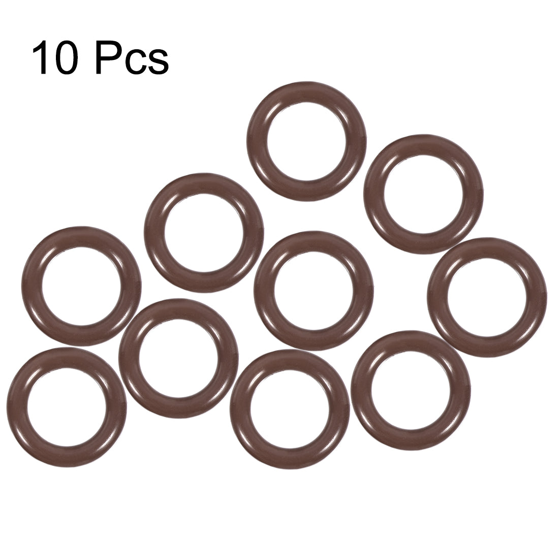 uxcell Uxcell Fluorine Rubber O-Rings 14.8mm OD 9.5mm ID 2.65mm Width, Metric FKM Sealing Gasket, Pack of 10