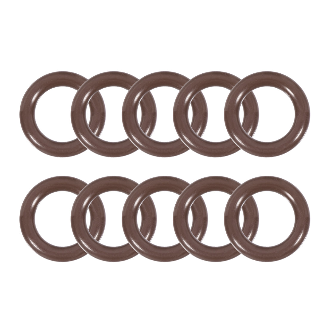 uxcell Uxcell Fluorine Rubber O-Rings 14.8mm OD 9.5mm ID 2.65mm Width, Metric FKM Sealing Gasket, Pack of 10