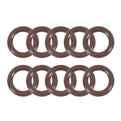 uxcell Uxcell Fluorine Rubber O-Rings 14.8mm OD 9.5mm ID 2.65mm Width, Metric FKM Sealing Gasket, Pack of 10