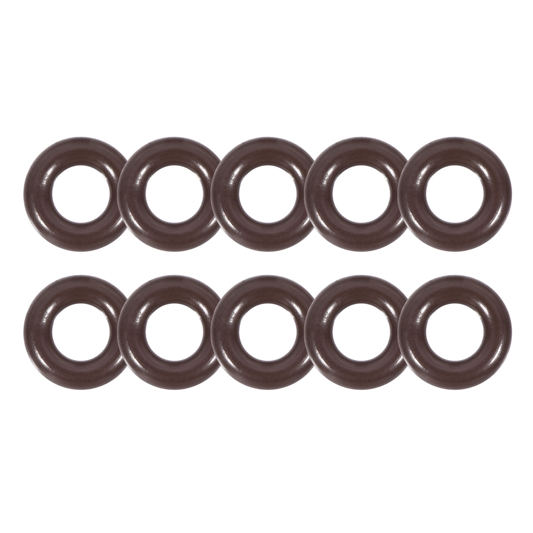 uxcell Uxcell Fluorine Rubber O-Rings 7.35mm OD 3.75mm ID 1.8mm Width, Metric FKM Sealing Gasket, Pack of 10