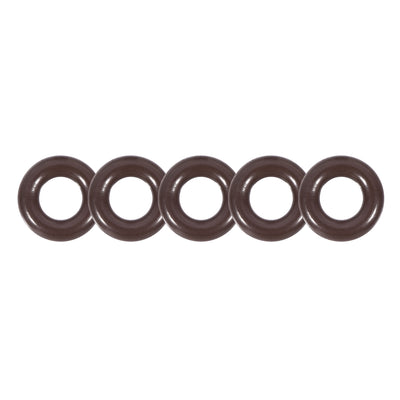 uxcell Uxcell Fluorine Rubber O-Rings 7.6mm OD 4mm ID 1.8mm Width, Metric FKM Sealing Gasket, Pack of 5