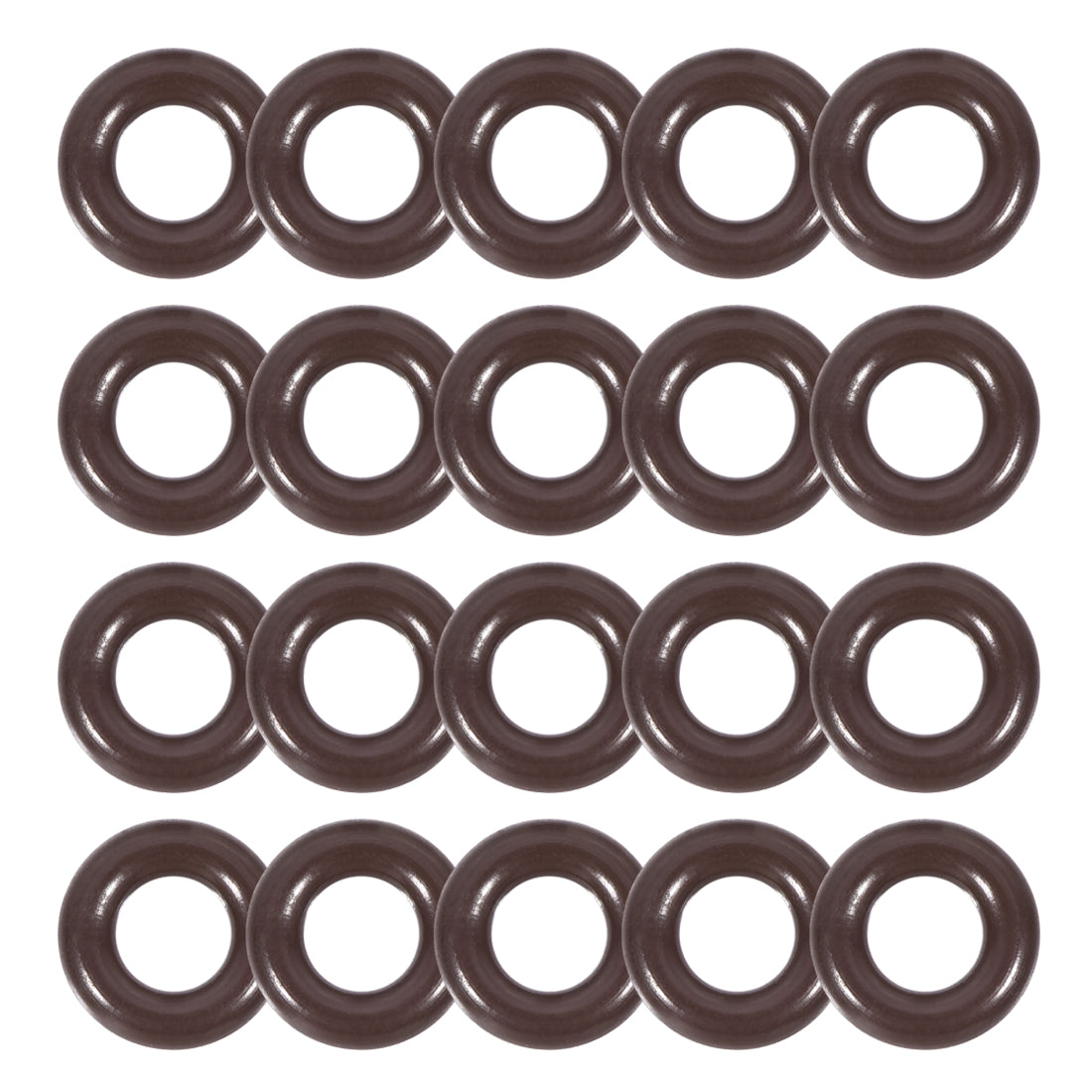 uxcell Uxcell Fluorine Rubber O-Rings 7.6mm OD 4mm ID 1.8mm Width, Metric FKM Sealing Gasket, Pack of 20