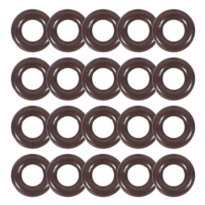 uxcell Uxcell Fluorine Rubber O-Rings 7.6mm OD 4mm ID 1.8mm Width, Metric FKM Sealing Gasket, Pack of 20